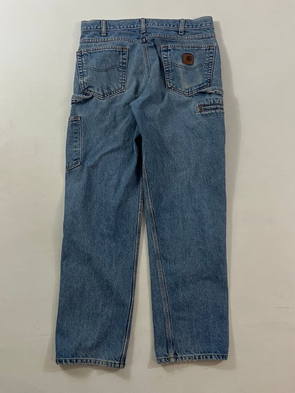 Vintage Carhartt Medium Wash Relaxed Fit Carpenter Jeans Workwear Denim